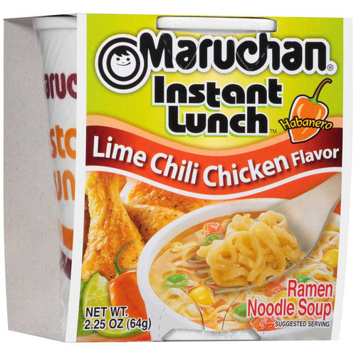 Maruchan Instant Habanero Lime Chili Chicken Flavored Ramen Noodle Soup, 2.25 Ounces, 12 Per Case